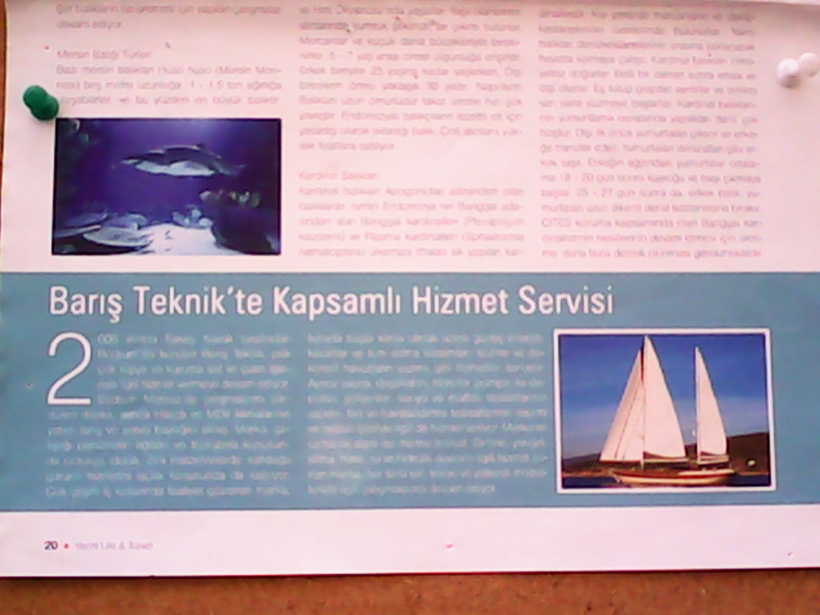 Yacht Life & Travel ile Deniz Dünyası Dergilerinde